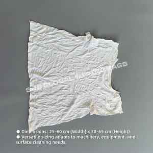 Trapos de Algodón Blancos con Alto Contenido de Algodón y Alta Absorción de Agua y Aceite, Trapos de Algodón Impresos para Limpieza - Product Image 3