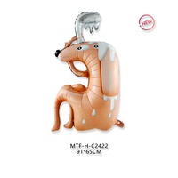 MTF 2025 Vente en gros de ballons en aluminium à l'hélium pour la décoration de fêtes d'anniversaire, série chiens, jouets pour enfants