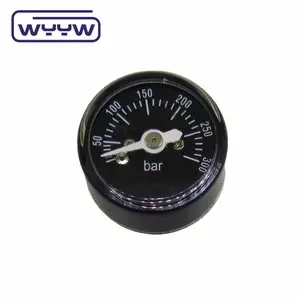 특수 소형 공압 25mm 바 psi M10X1 OEM 소형 압력 게이지