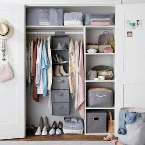 Hanging Closet Organizers Hanging Closet <b>Shelves</b> Closet <b>Shelf</b> Organizer With Drawers - Product Image 6