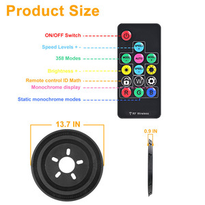 2 phares de freinage RGB à Double anneau, <span class=keywords><strong>feu</strong></span> arrière LED, pour Jeep Wrangler JK 2007 — 2018 et 2018 JW JL/JLU 3e génération - Product Image 5