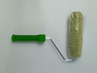 Pinceau à rouleau de peinture polyacrylique de couleur verte de style cage américaine de 9 pouces avec capuchon en métal pour la brosse à rouleau du marché du Moyen-Orient