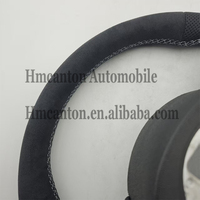 Volante Deportivo de Microfibra con Base de Cuero Perforado para Audi A4 A4L A5 A6 A7 B8