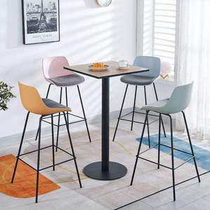 Light Luxury <b>Bar</b> <b>Stool</b> with Fabric Cushion Modern Simple Design <b>Comfortable</b> Living Room Dining Cafe & Restaurant Furniture - Product Image 5