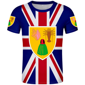 T-Shirt Vintage delle Isole Turks e Caicos <span class=keywords><strong>con</strong></span> Bandiera, Maglietta Personalizzabile all'Ingrosso per Uomo, Manica Corta <span class=keywords><strong>con</strong></span> <span class=keywords><strong>Nome</strong></span> e Numero Personalizzati - Product Image 1