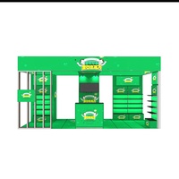 Stand d'exposition modulaire personnalisé 10x20 pieds en aluminium durable avec étagères SEG pour salons professionnels