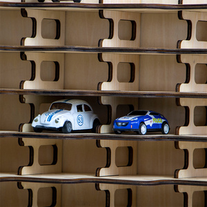 Vente directe d'usine depuis 16 ans, boîtes en <span class=keywords><strong>bois</strong></span> découpées au laser personnalisées pour voitures de collection, panneaux muraux, présentoirs de voitures durables - Product Image 6