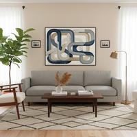 Impressions d'art abstrait sur toile, faites à la main, pour la décoration de salons et d'hôtels, vente en gros personnalisée