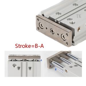 Cilindro pneumatico in alluminio con guida compatta serie MGP per rimorchio SMC - Product Image 4