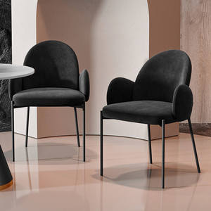 Silla <span class=keywords><strong>de</strong></span> <span class=keywords><strong>Comedor</strong></span> Minimalista Italiana con Respaldo, Modelo <span class=keywords><strong>para</strong></span> Hotel, Silla Metálica <span class=keywords><strong>para</strong></span> Hogar, Diseñadores, Cafetería, Restaurante - Product Image 4