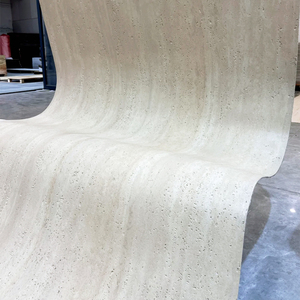 Pannelli Murali Flessibili Leggeri di Grande Formato 1200*3000 Stampati in 3D Effetto Travertino FU per Decorazione Esterna - Product Image 1