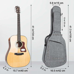 カスタムロゴ防水ヘビーデューティ音楽ギターソフトケースパッド入りベースギターキャリアバッグプロ仕様電気ギターギグバッグ - Product Image 5