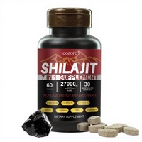 LDJ Fabricant OEM Shilajit Comprimés 60 Comptes 7in1 Mélange Herbal Mineral Zinc Magnesium Athletes Energy Boost Endurance Support