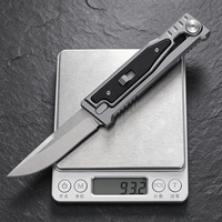 Couteau de poche EDC à ouverture coulissante, lame D2, aluminium, couteau tactique d'extérieur pour le camping, la chasse, EDC