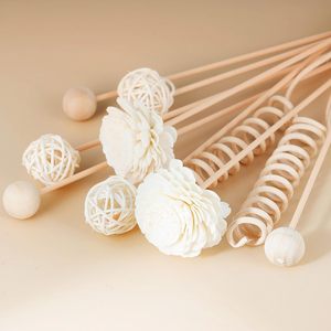 Bộ que hoa mây tự nhiên trang trí nhà cửa, màu cơ bản, thay thế cho bộ khuếch tán tinh dầu bằng que. - Product Image 2