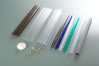 Profil de connexion en aluminium en feuille de polycarbonate H personnalisable Matériau PC gaufré au soleil en couleurs et tailles personnalisées