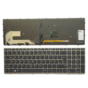 German Keyboard for HP Elitebook 850 G5 855 G5 750 G5 755 G5 zbook 15u G5 with Point backlit