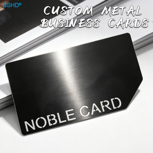 Tarjetas de Visita Metálicas Únicas en Acero Inoxidable Negro Gunmetal con Corte Láser y Letras Huecas <span class=keywords><strong>para</strong></span> Marca de Fitness - Product Image 1