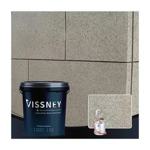 Vissney-Efecto de granito líquido a base de agua, revestimiento de pared, textura de granito Exterior, pintura de piedra para pared