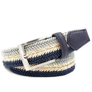 फैशन पुरुषों के डिजाइनर गोल्फ ब्रेडेड बेल्ट एलॉय पिन बकल आउटडोर खेल आकस्मिक बहुकोशिकीय बहुकोशिकीय बुने पॉलिएस्टर/रबर - Product Image 4