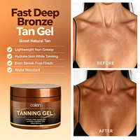 Crème de bronzage sans soleil hydratante à marque privée, gel bronzant extrême, crème bronzante intense, gel bronzant naturel, éclat bronzé naturel sans traces