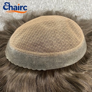 Système capillaire pour hommes AUS Double Mesh, 100% <span class=keywords><strong>cheveux</strong></span> humains, base double couche durable et respirante pour hommes - Product Image 6