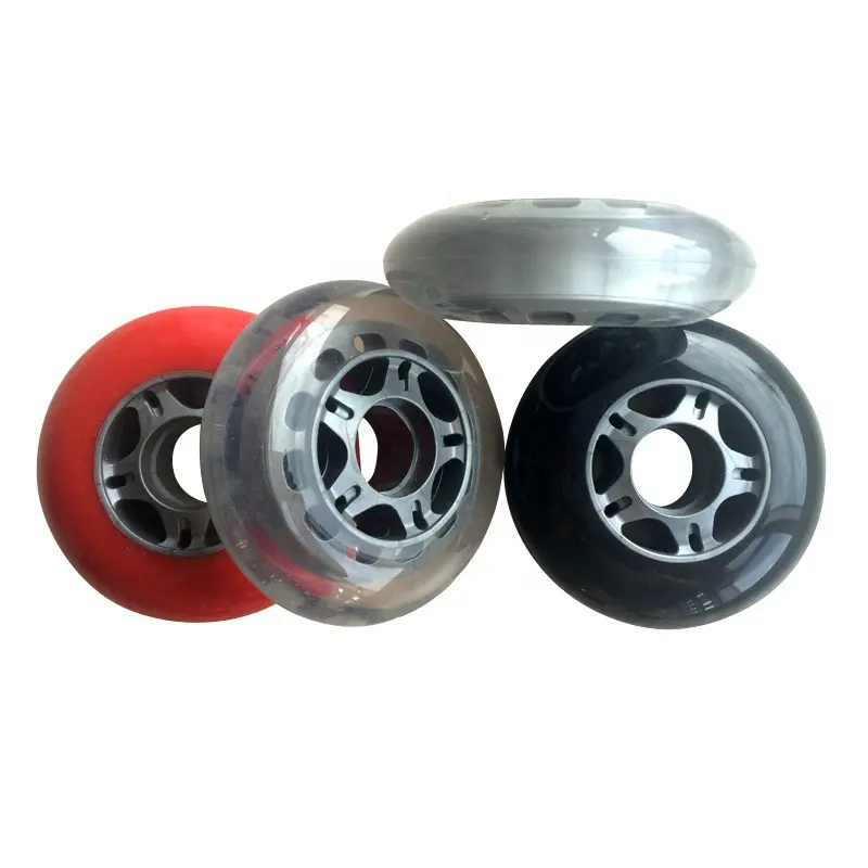 Best quality super durable PU inline roller skate scooter wheels 64mm 68mm 70mm 72mm 76mm 80mm 84mm 90mm 100mm caster wheels