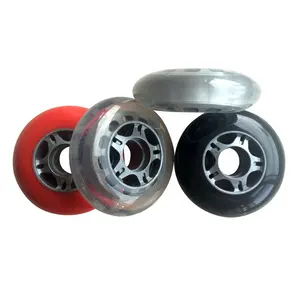 En iyi kalite süper dayanıklı PU inline paten scooter tekerlekleri 64mm 68mm 70mm 72mm 76mm 80mm 84mm 90mm 100mm sarhoş tekerlek