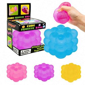 High Quality Custom Calming Sensory Squeeze Balls Wholesale Anxiety Stress Relief Squishy Fidget Gift <b>Boxed</b> Ice Cube Toys - Product Image 5