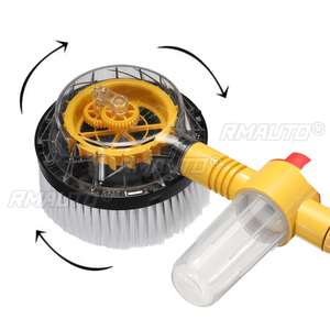 Cepillo de Lavado de Autos con Rotación Automática, Rociador de Agua, Cepillo de Espuma, Herramienta de Limpieza de Alta Presión - Product Image 3