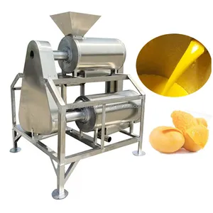 Commercial electric industrial mango pulper /fruit pulp juice making machine/mango puree extractor for fruit processing machine