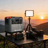 Station portable 5000W, batterie LiFePO4 5376Wh, générateur solaire MPPT, UPS, démarreur de secours pour la maison, le camping en plein air, l'utilisation en voiture