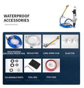 उच्च गुणवत्ता वाले स्व-सक्शन छिड़काव मशीन आंतरिक बाहरी दीवार पुटी वॉटरप्रूफ कोटिंग पेंट स्प्रेयर पावर स्प्रे बंदूक - Product Image 4