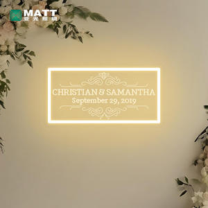 Letrero de Neón Personalizado para Boda con Diseño Gratuito, Nombres y Fecha Personalizados, Letrero LED con Marco Floral, Decoración de Luces Colgantes, Decoración de Pared - Product Image 5