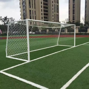 Portería de fútbol de acero de suministro directo de fábrica, portería de fútbol portátil con redes de fútbol - Product Image 1