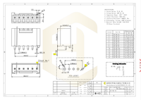 Conector Automotriz HC-VHL-3A DIN de 3.96mm, Terminal Vh de Latón con Pin Recto para Placa PCB, Estilo Crimpado, 2 Pines