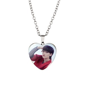 Collier Cœur Personnalisé de Fabrication Adorable d'Idoles Coréennes : Stray Kids, Bangtan Boys – Pendentif Star Célèbre - Product Image 4