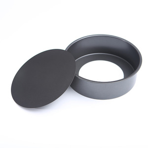 Molde redondo para hornear de acero al carbono con revestimiento antiadherente para hornear pasteles, uso doméstico, bricolaje, 1 pieza - Product Image 2