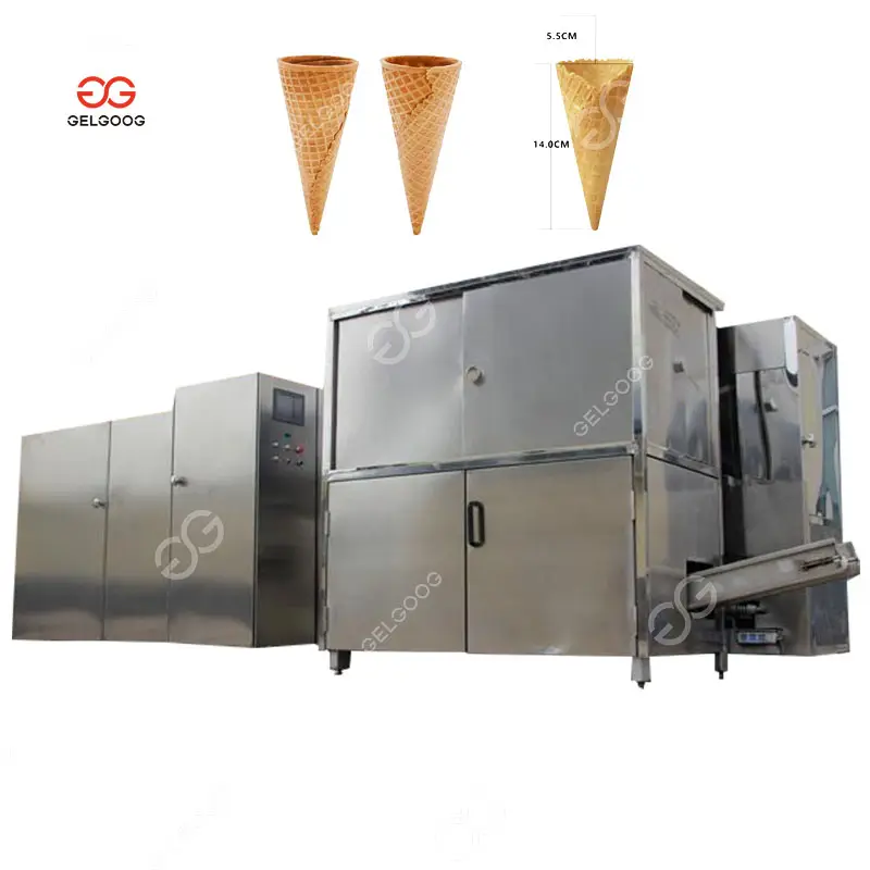 Commercial Plate Ice Cream Cone Waffle Maker Ice Cream Cones Making Machine Automatic Ice Cream Cone Production Line