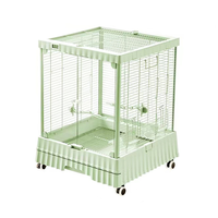 Grande cage à oiseaux écologique solide pour perroquet calopsitte inséparable facile à nettoyer résistant aux éclaboussures usage domestique de luxe ornemental pour villa