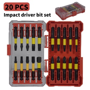 Impact <b>Driver</b> Bit <b>Set</b> 20 Pcs Steel Hex Shank Magnetic Insulated 50mm for Impact <b>Driver</b> - Product Image 1