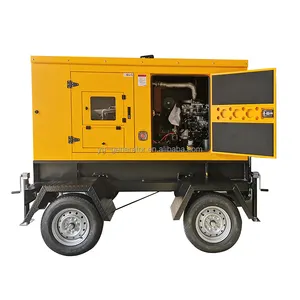Silent Trailer Diesel Generator Set 30KW with YUCHAI 4D24TG0 37.5KVA Genset price
