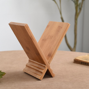 Soporte de Madera para Teléfono, Ajustable en Altura, Color Madera Natural, Soporte de Escritorio, Estilo Minimalista, Adorno Artesanal - Product Image 2