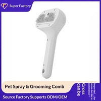 Peigne de toilettage ABS pour animaux de compagnie (chats et chiens) - Élimination des poils et des nœuds - Vente en gros transfrontalière