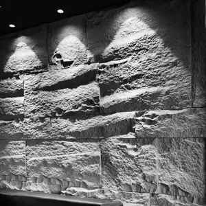WANGBIN-panel de piedra polipiel para pared, Panel de piedra de poliuretano sintético, ligero, 3D