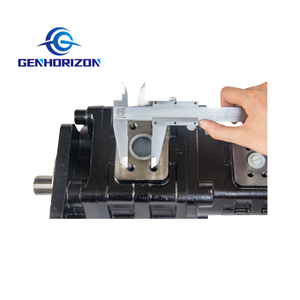 Pompa a Ingranaggi Tandem CBGJ2080 <span class=keywords><strong>0010</strong></span> XF W064000000 80ml/r 10ml/r Rotazione Sinistra 6 Scanalature Albero 30mm Flangia 125mm Ricambi per Caricatore - Product Image 6