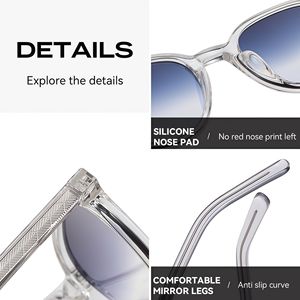 Lunettes de soleil Sunray Fashion, film coloré, verres polarisés UV400, monture TR90, lunettes rétro pour hommes et femmes, lunettes vintage - Product Image 3