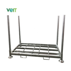 אחסון קר מחסן נייד כבד בהתאמה אישית מתלה משטחים מפלדת צינור מתכת מגולוון בציפוי אבץ - Product Image 1