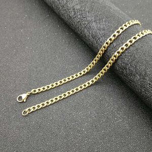 Yunnique <b>Titanium</b> Steel <b>Chain</b> Necklace 4.4mm 61cm Gold/Silver XL004 Dongguan for Gift Fashion Jewelry - Product Image 5