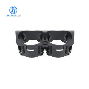 Portavasos Delantero Doble Sorghum A2056800691 para Mercedes-Benz W205 C205 C43 <span class=keywords><strong>AMG</strong></span> C200 2015-2018 Negro - Product Image 2